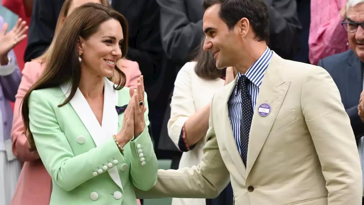 Roger Federer breaks royal protocol with Kate Middleton at Wimbledon