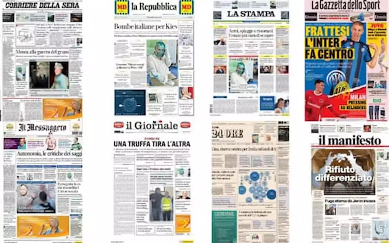 Le prime pagine dei quotidiani di oggi 5 luglio: la rassegna stampa