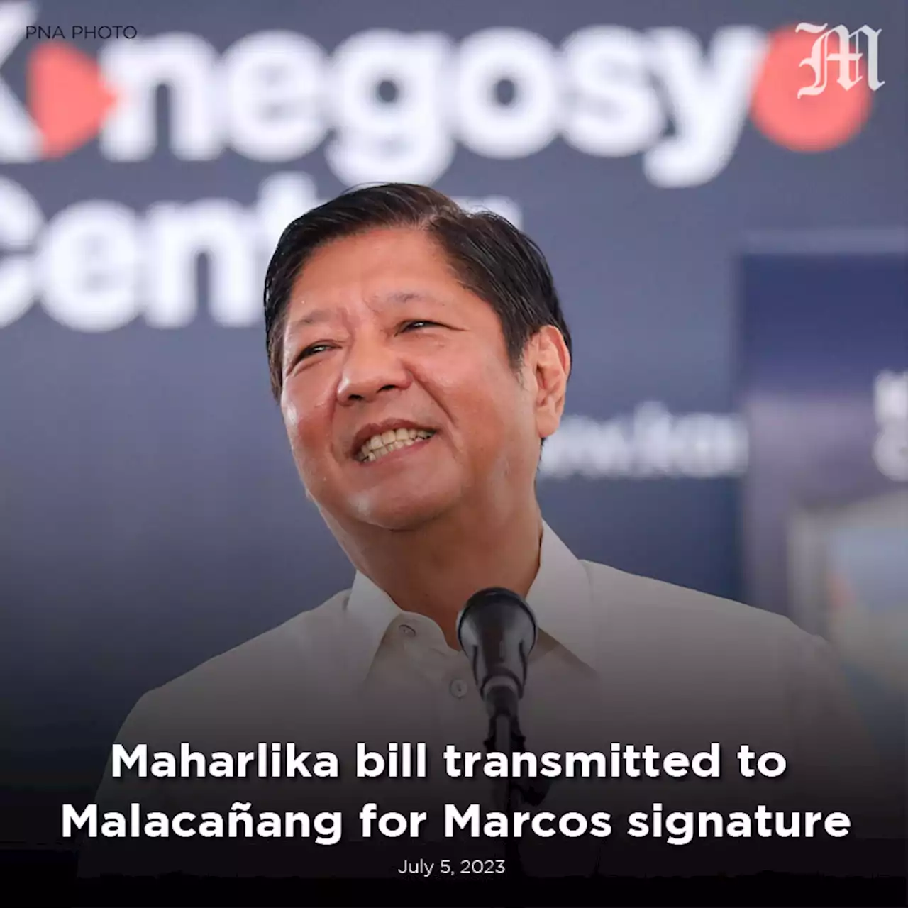 Maharlika bill transmitted to Malacañang for Marcos signature