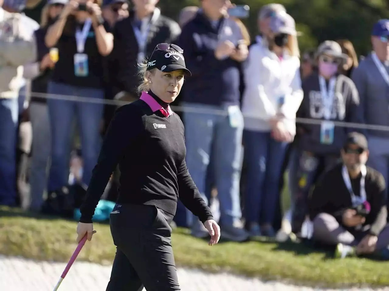 Morgan Pressel makes transition from 18th green to 18th tower for NBC