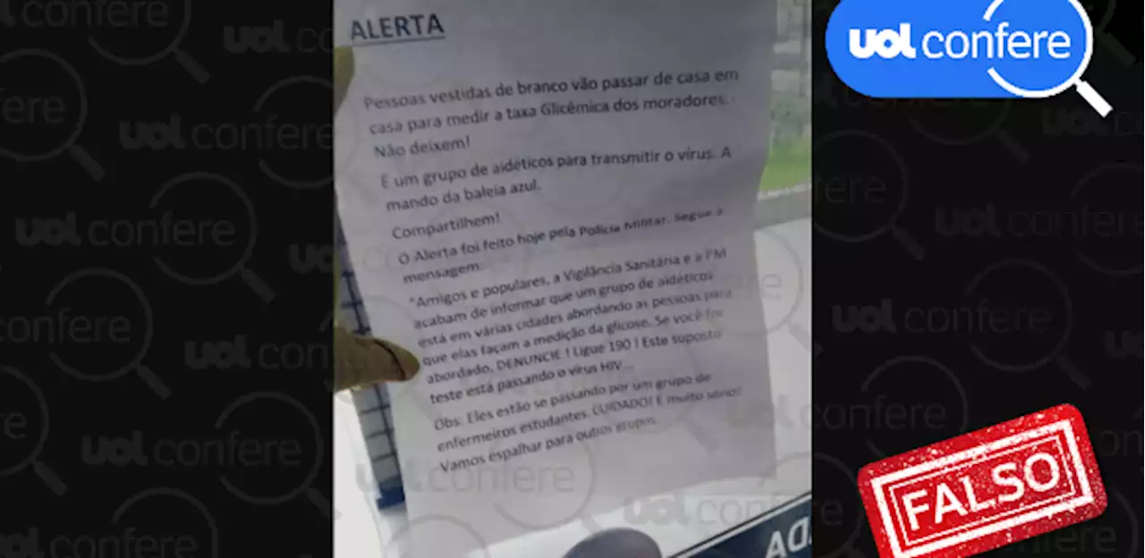 Corrente falsa diz que pessoas com HIV transmitem o vírus de casa em casa