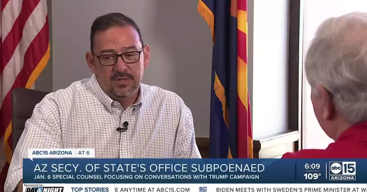 Secretary of State's Office served subpoenas by January 6th prosecutors for the second time