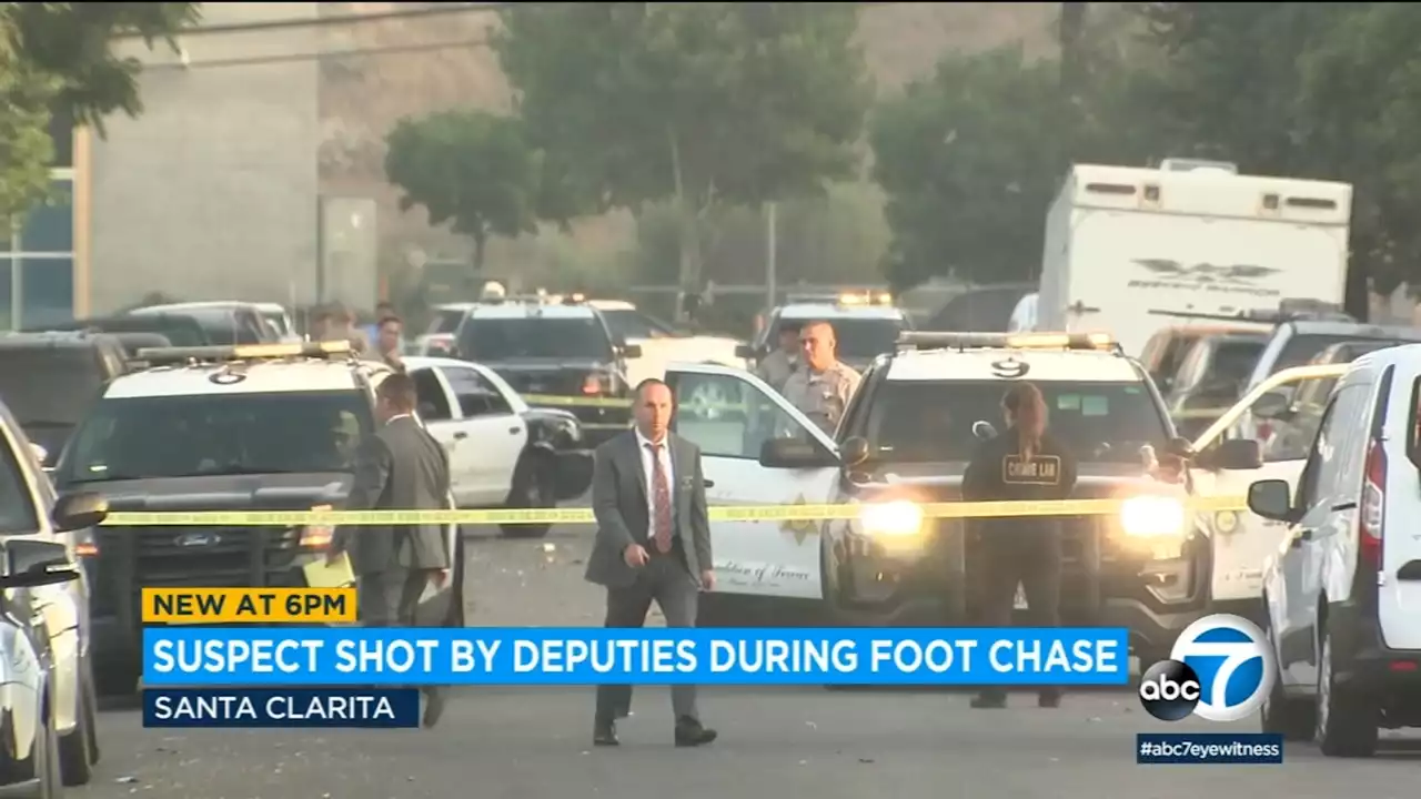 LA County sheriff's deputy shoots, critically wounds man after foot chase in Santa Clarita