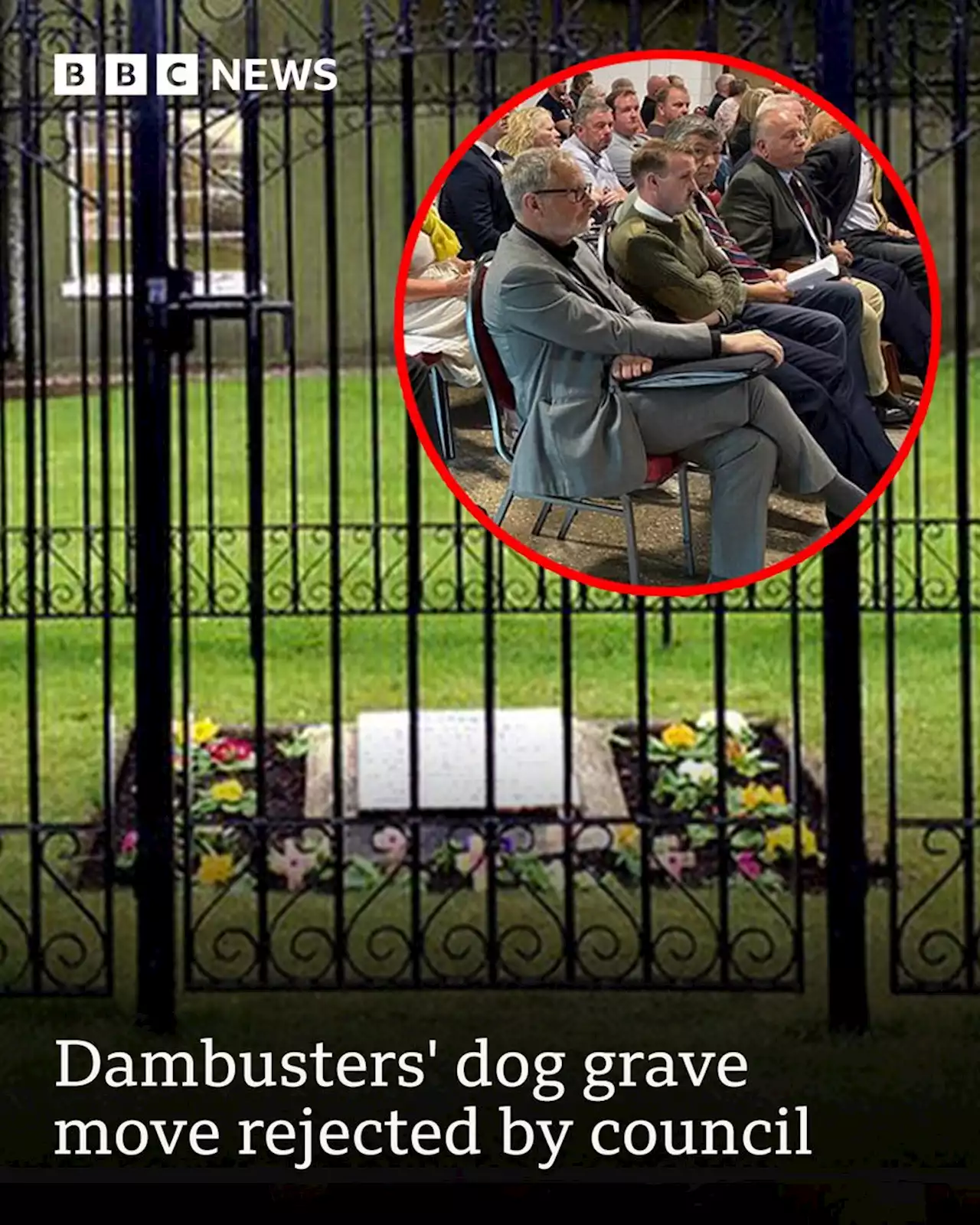 RAF Scampton Dambusters' dog grave move rejected