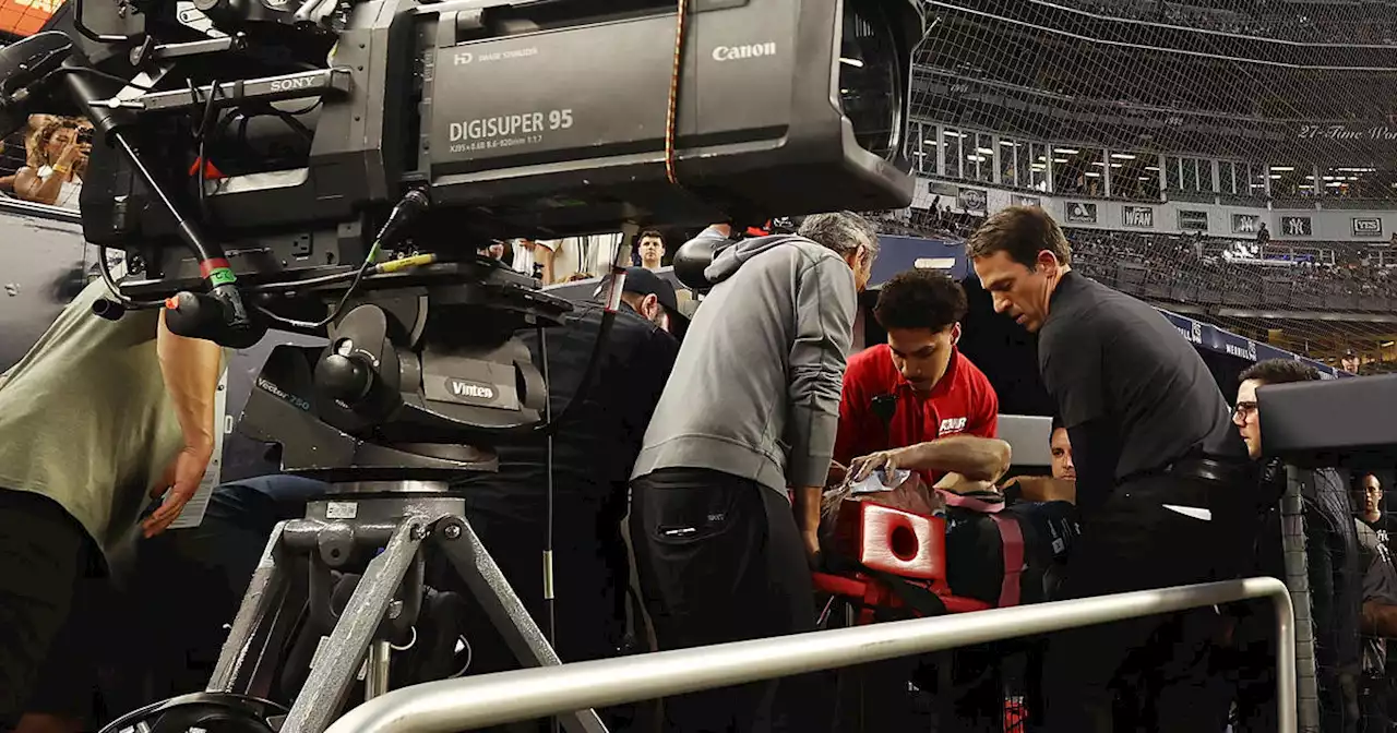 Cameraman at Yankee Stadium injured by wild throw from Orioles shortstop Gunnar Henderson