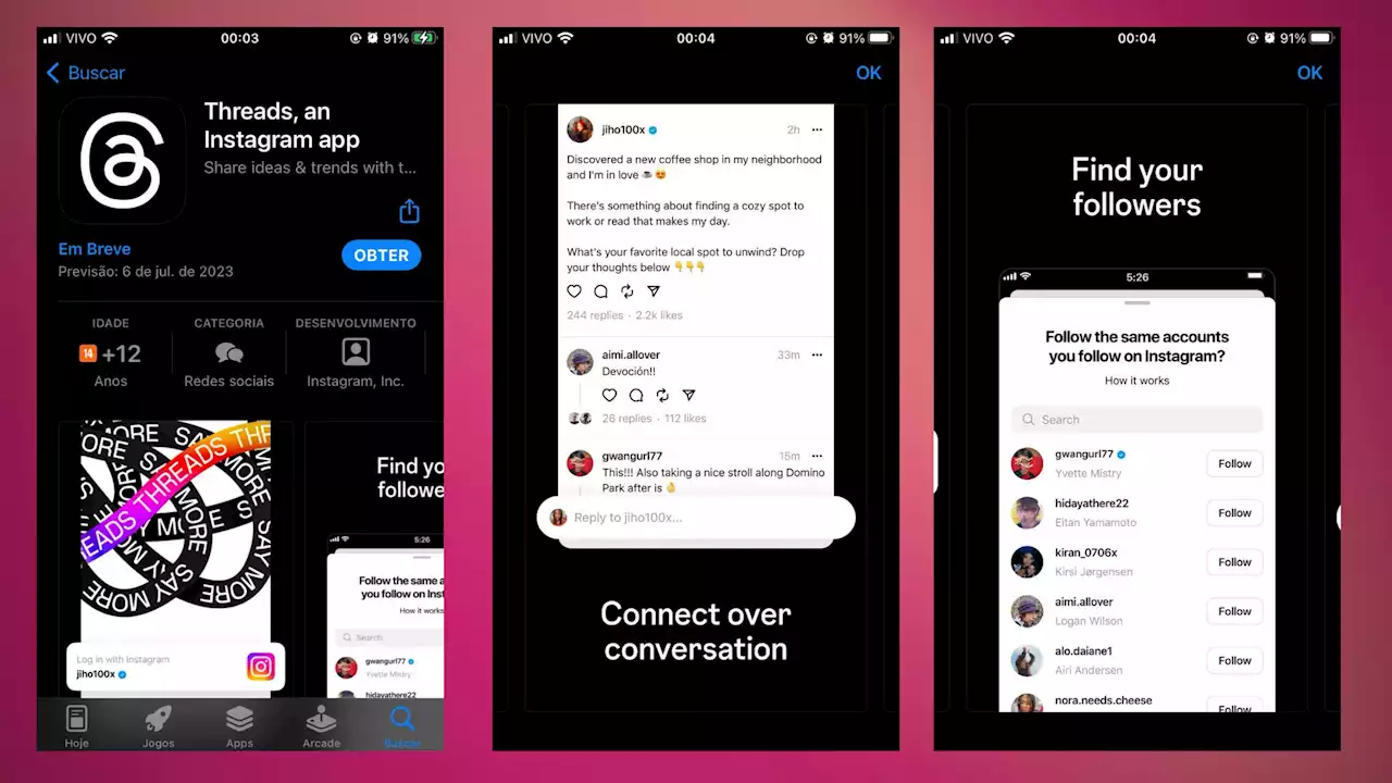 Threads: veja reações da internet sobre o aplicativo concorrente do Twitter