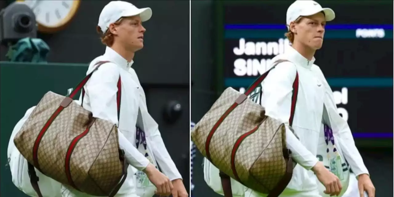 Wimbledon, Sinner e la borsa Gucci: lui parla, ma c'è chi lo prende in giro