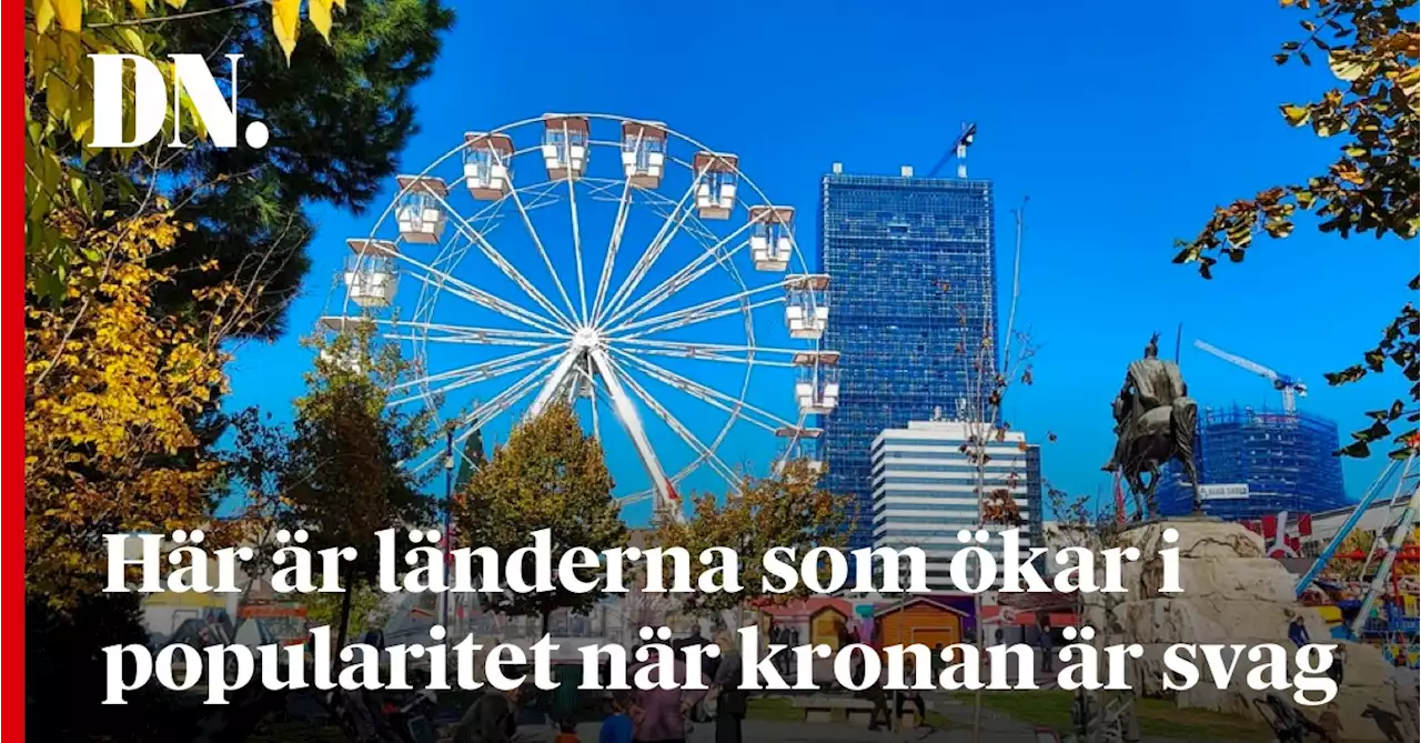 Här är länderna som ökar i popularitet när kronan är svag