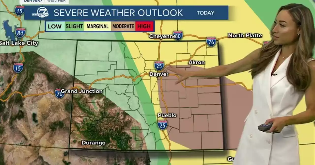 Denver weather: Enhanced risk of severe storms, very large hail Thursday