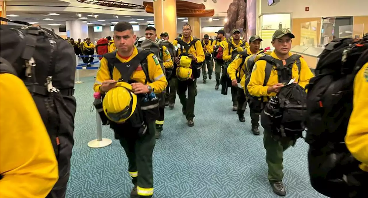 Salen otros 100 mexicanos a Canadá para apoyar combate a incendios forestales