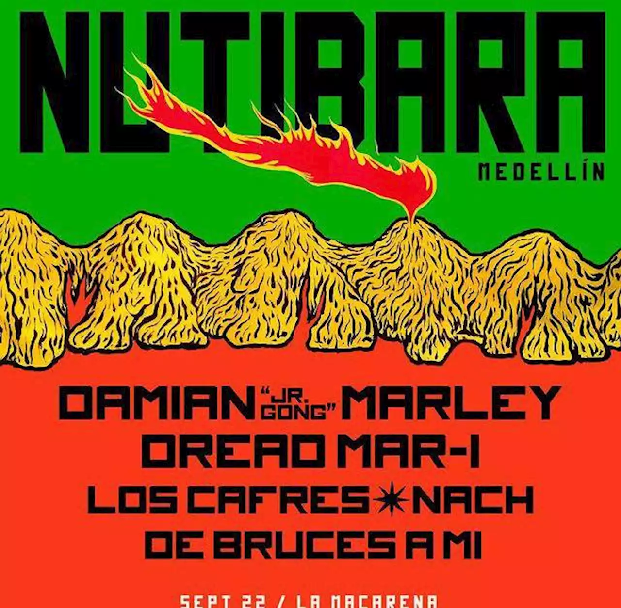 Festival Cordillera llegará a Medellín con “Nutibara”, estarán Damian Marley, Nach, Los Cafres y más