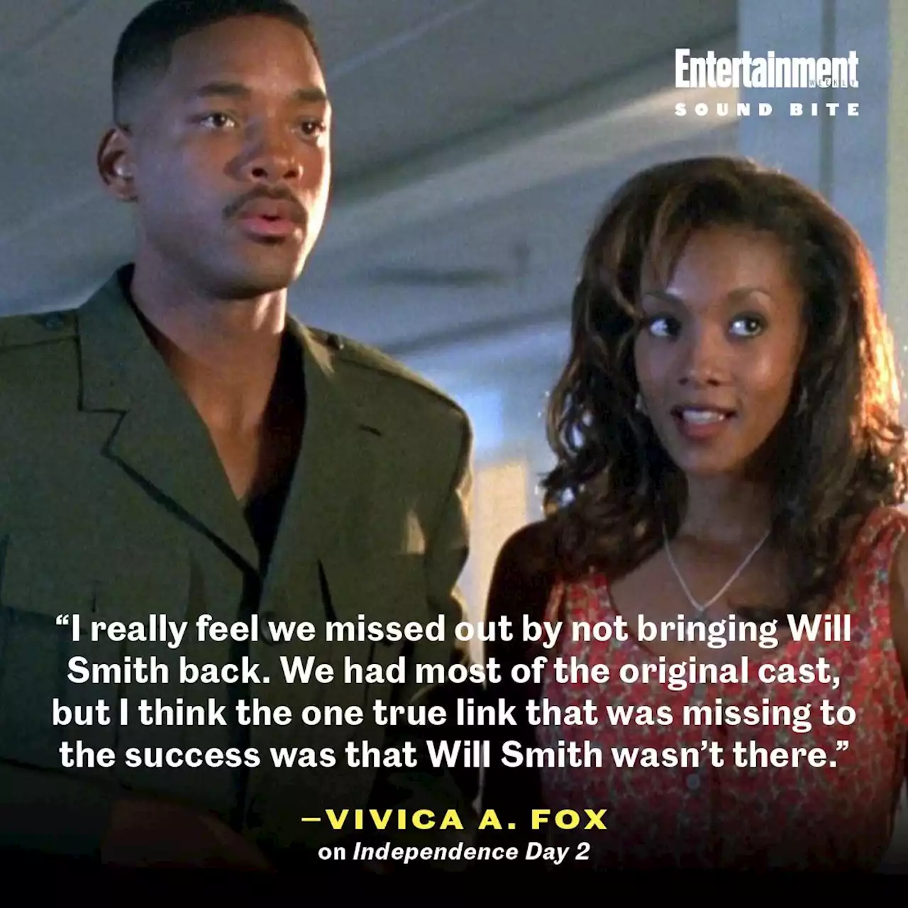 Vivica A. Fox says 'Independence Day 2' needed Will Smith to work