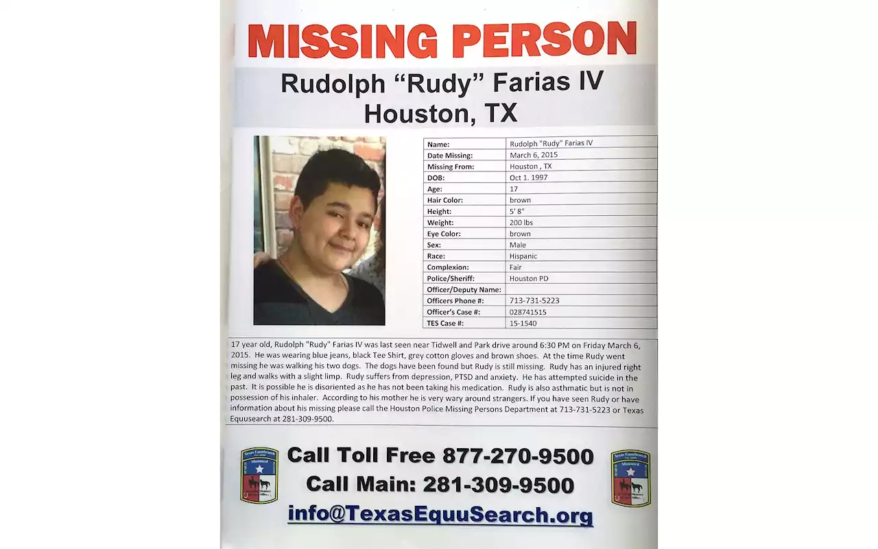 Rudy Farias Wasn’t Missing For 8 Years Despite Mother’s Claims, Houston Police Confirm