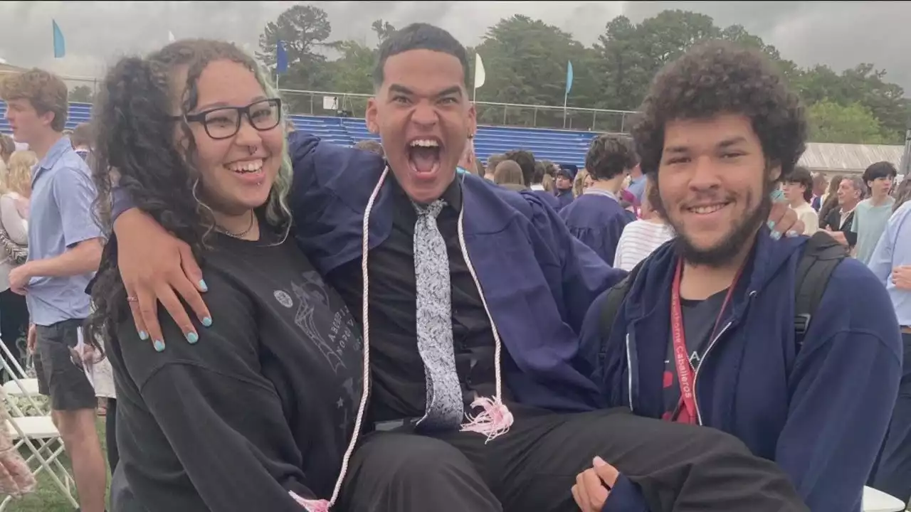 'He's not a quitter': Camden County family celebrate son's graduation after horrific car crash