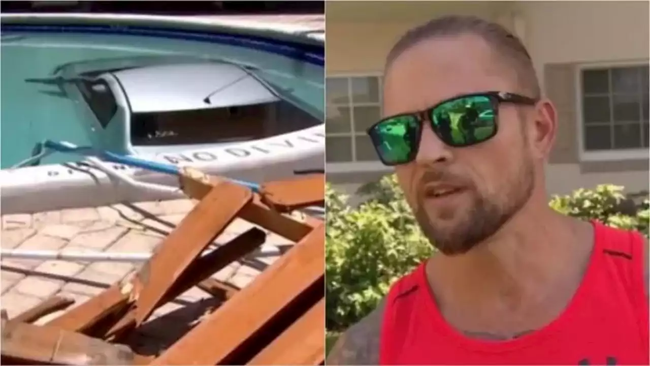 Florida good Samaritan pulls woman from car submerged in pool: 'She was pretty shocked'