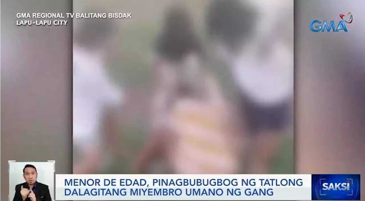 Minor beaten up by 3 alleged gang members in Lapu-Lapu City, Cebu