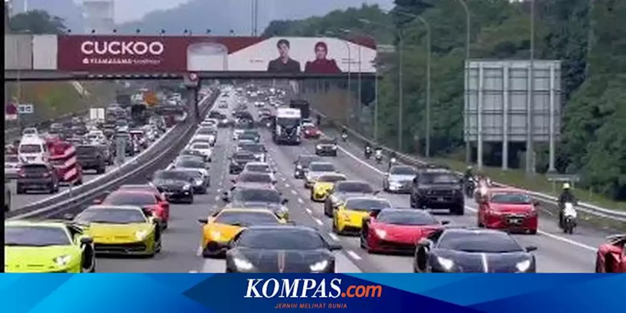 Viral Video Konvoi Mobil Mewah Penuhi Jalan Tol, Polisi Malaysia Panggil Pengunggah Konten