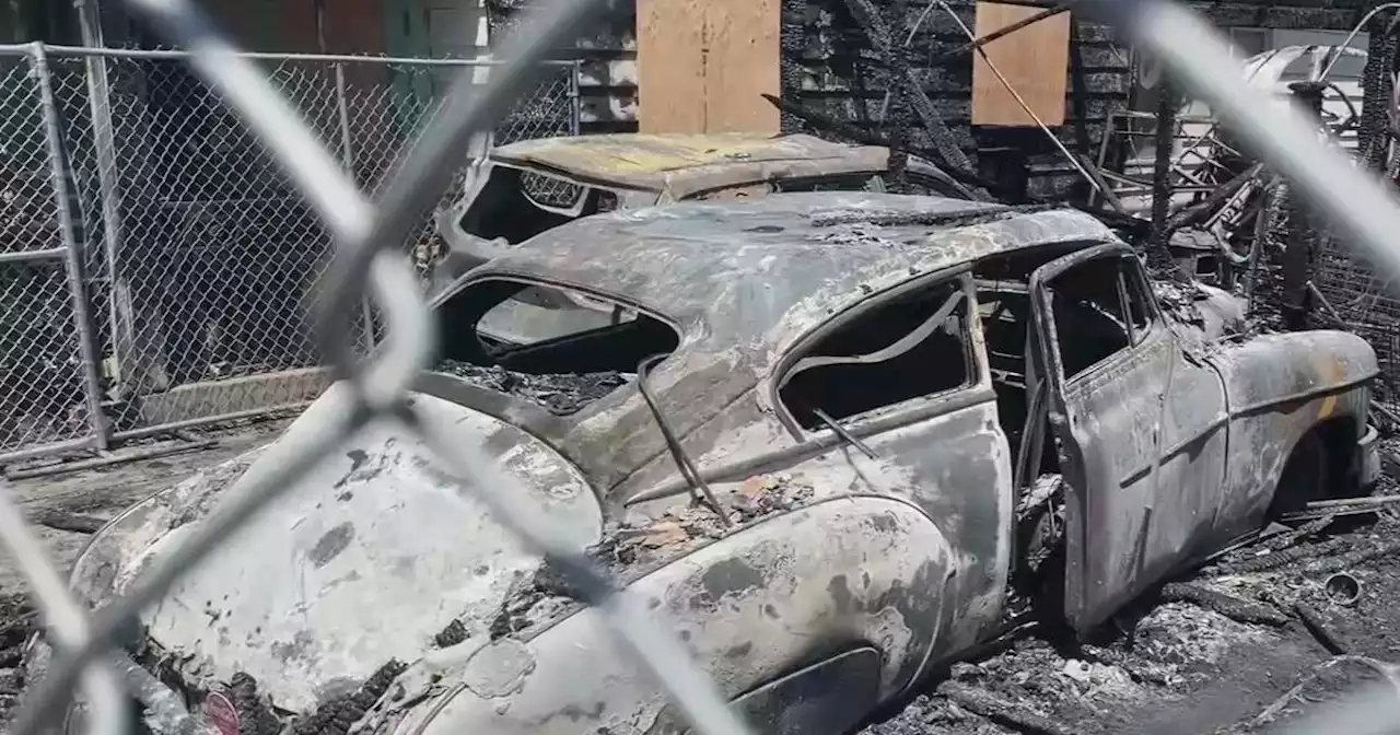 Update: Dog dies, classic car destroyed after fire burns 2 homes in Antioch