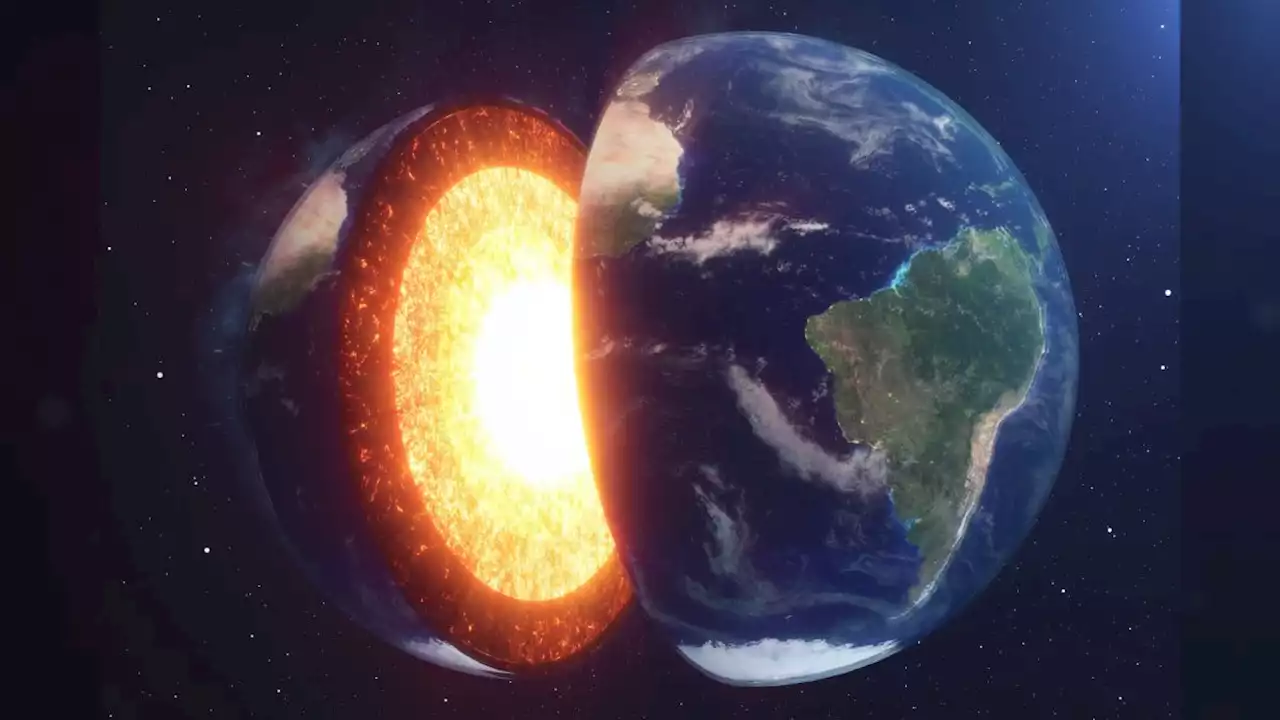 Swirls of liquid iron may be trapped inside Earth's 'solid' core