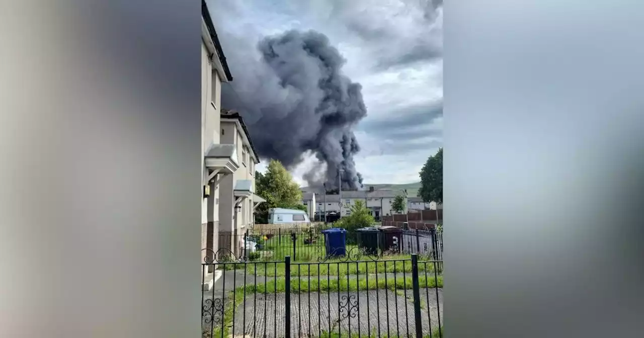 Residents urged to shut windows as huge fire breaks out at industrial estate