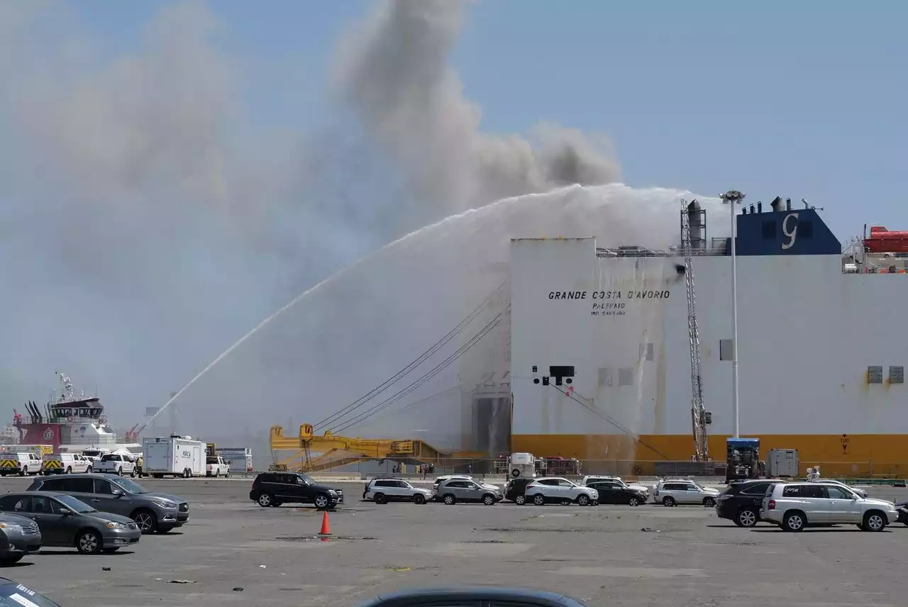 Hoses deployed to tackle fatal ship fire were not big enough, firefighter official says