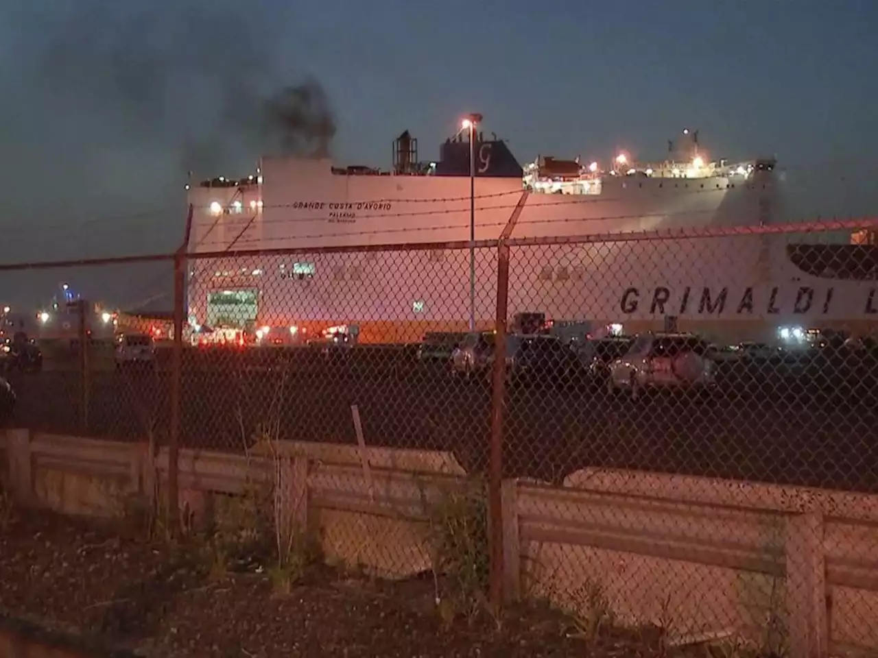 2 New Jersey firefighters died battling a blaze deep in a ship carrying 5,000 cars