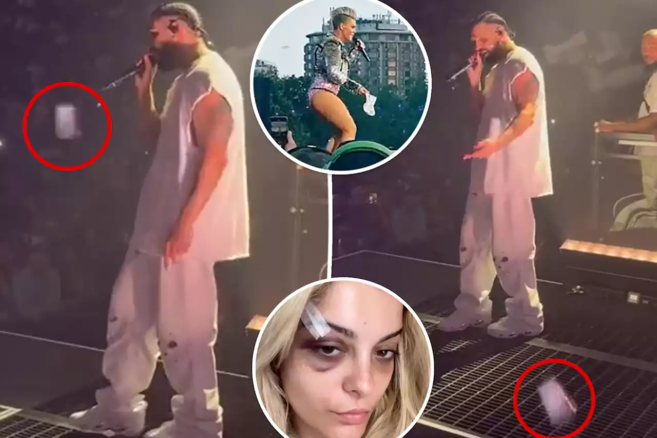 Fan throws phone at Drake following Bebe Rexha, Pink incidents: ‘Nobody is safe’