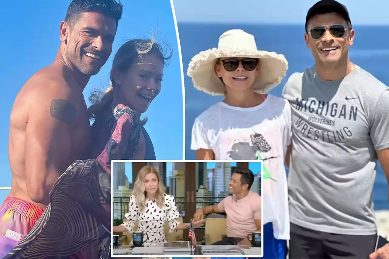 Kelly Ripa and Mark Consuelos stumbled upon nude beach during family vacation in Greece