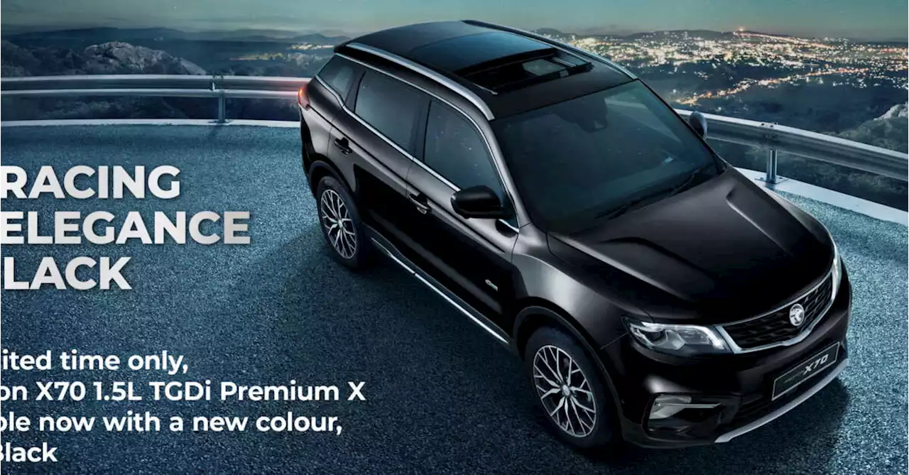 2023 Proton X70 gains new 1.5 TGDi Premium X 2WD variant - sunroof, exclusive Quartz Black; fr RM127k - paultan.org