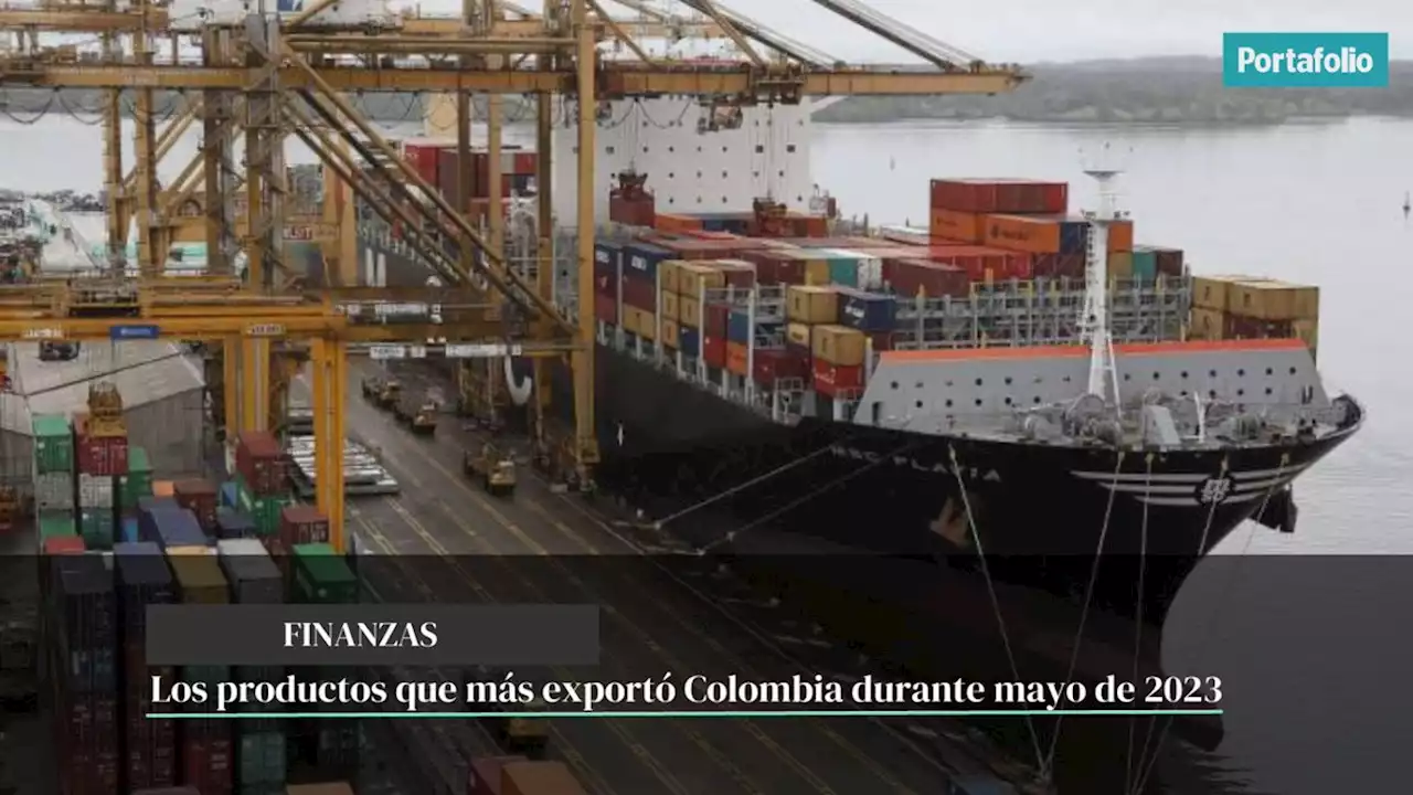 Los productos que más exportó Colombia durante mayo de 2023