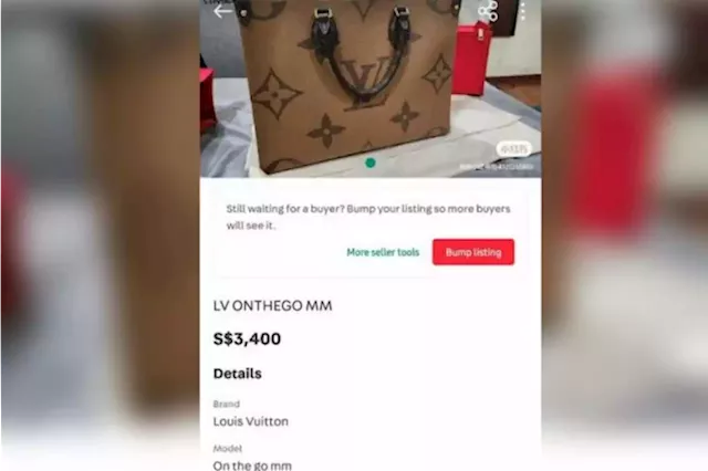 Carousell user tries to sell Louis Vuitton bag for $3.4k -- and