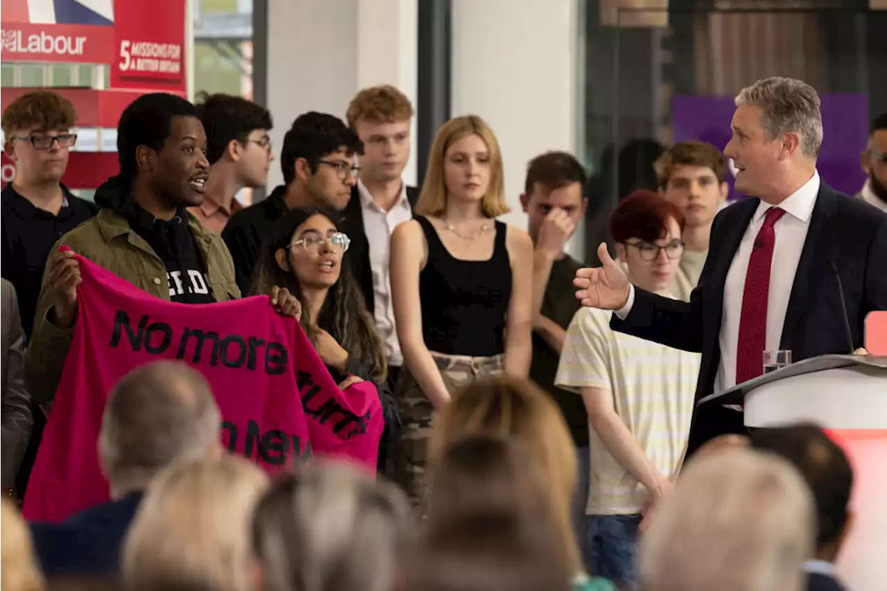 ‘We won’t be silent’ says Starmer protester