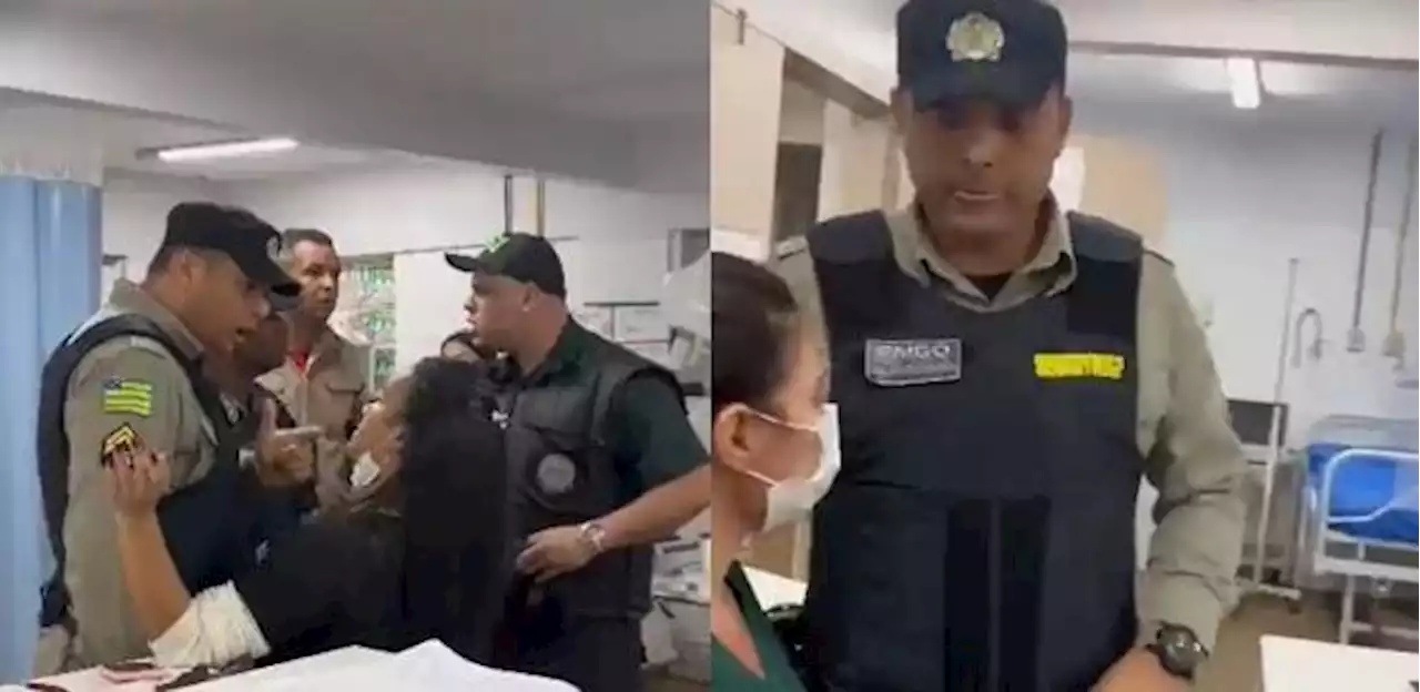 Vídeo: PM toma celular da mão de enfermeira durante discussão em UPA de GO