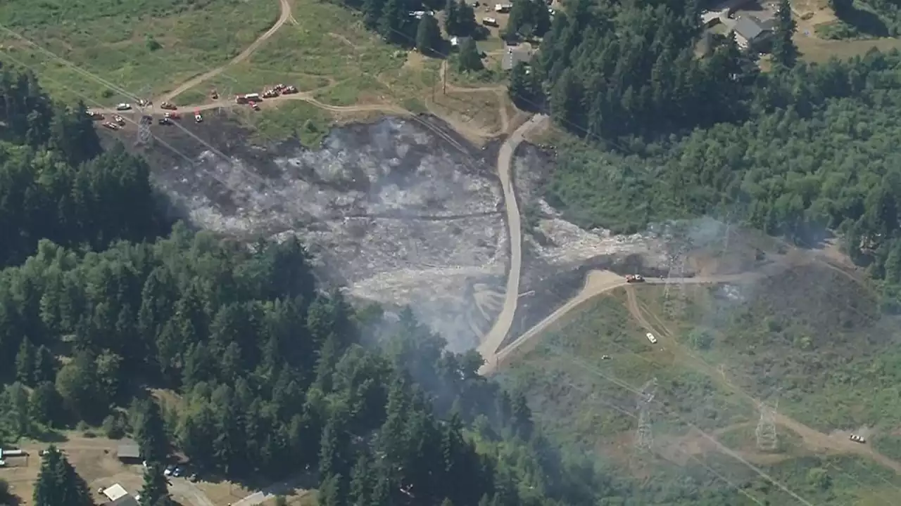 Evacuations ordered for growing brush fire in Pierce County