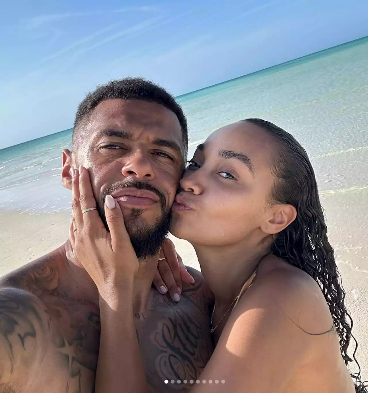 Leigh-Anne Pinnock shows off loved-up honeymoon snaps with husband Andre Gray