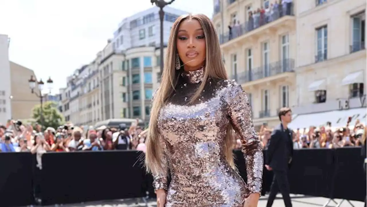 Cardi B Makes a Case for Sequins in Sparkling Dress at Fendi’s Couture Fall 2023 Show