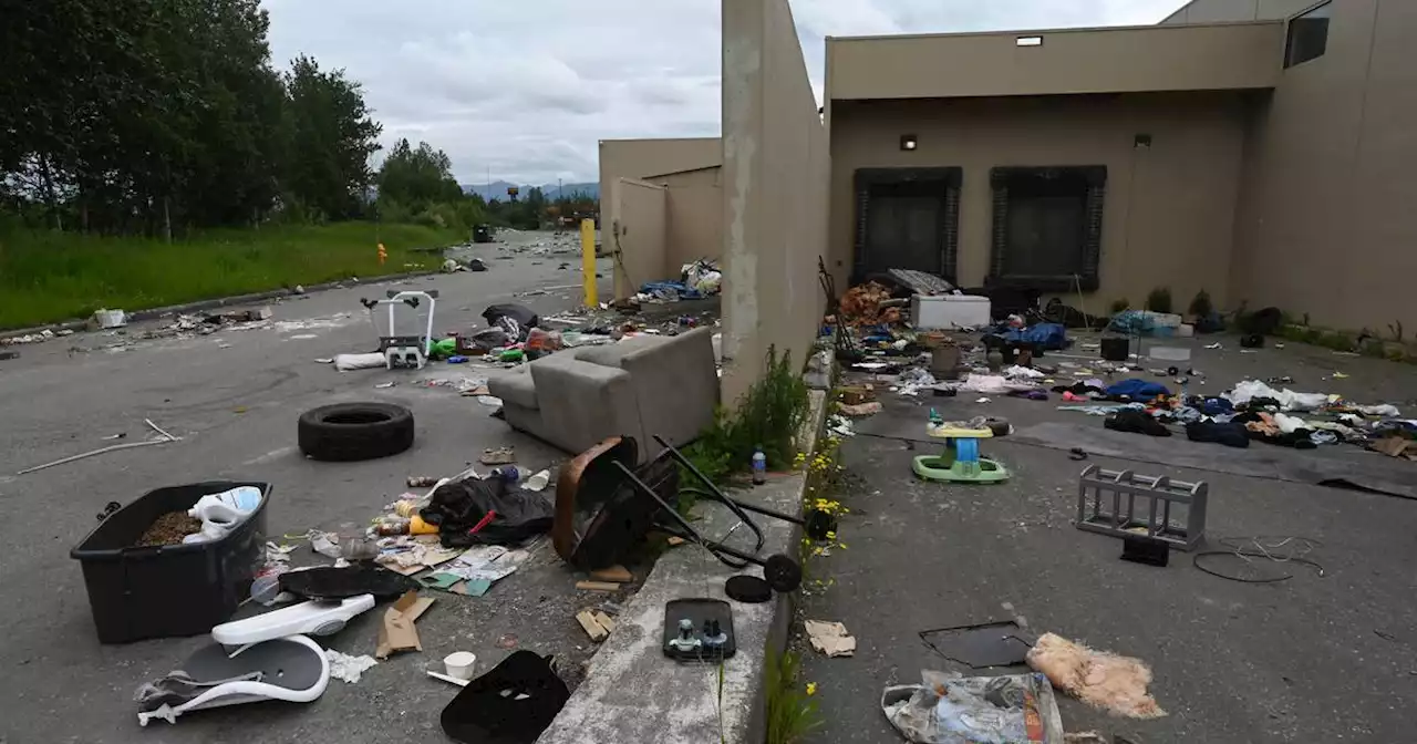 A once-popular Anchorage mall has become an illegal dumping ground