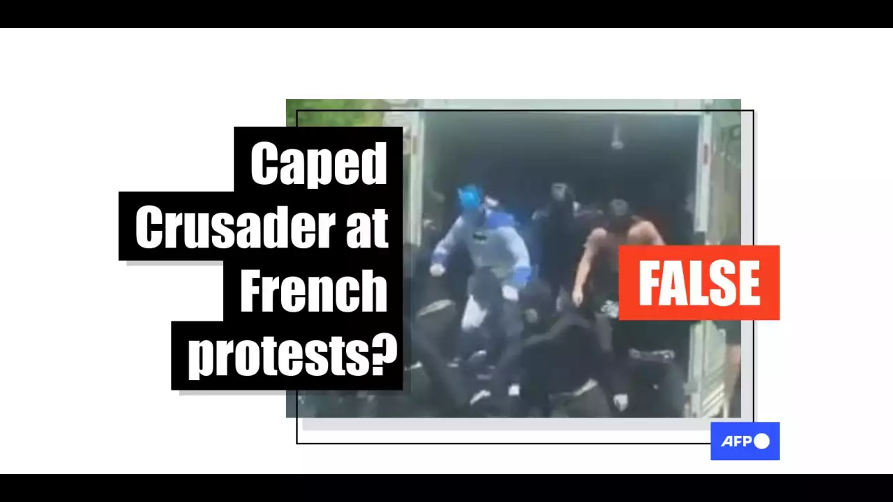 Batman videos falsely shared as France riot footage