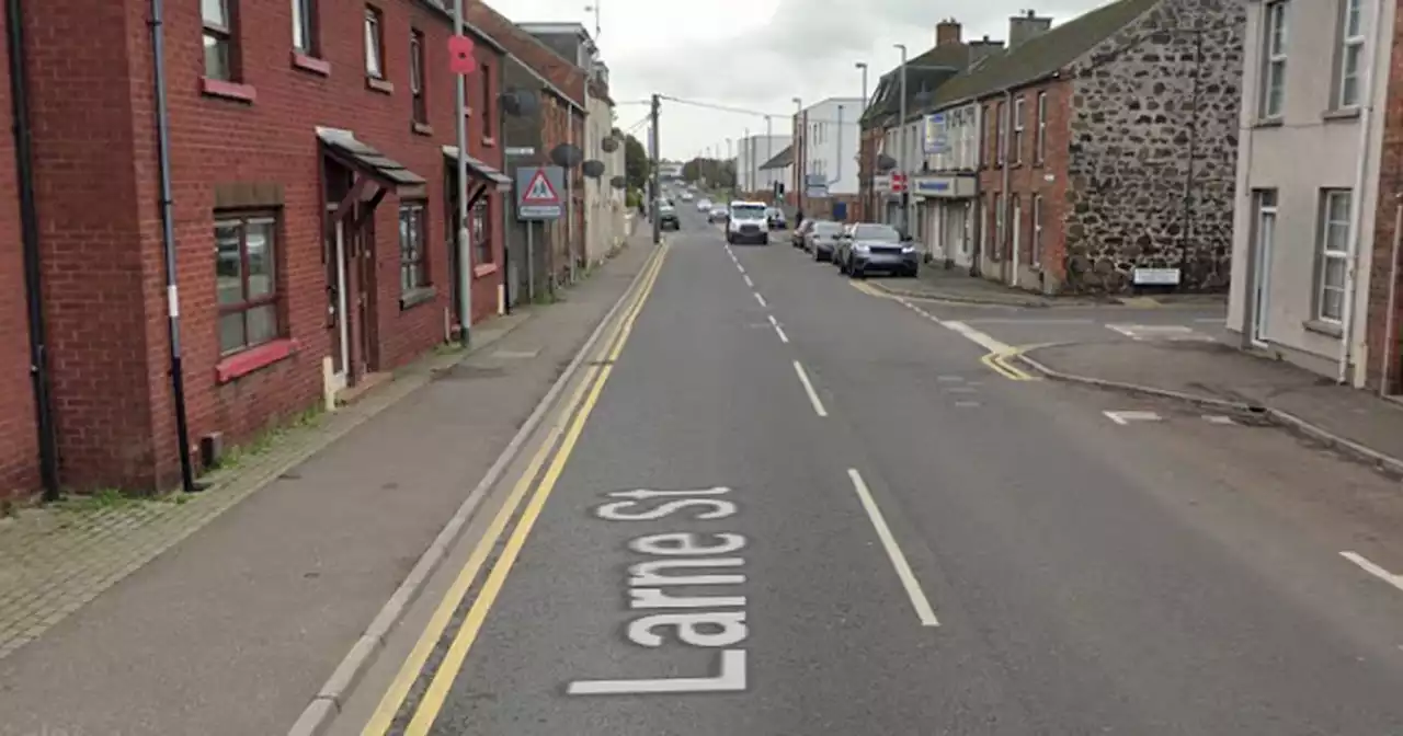 Man arrested after window smashed in Co Antrim town