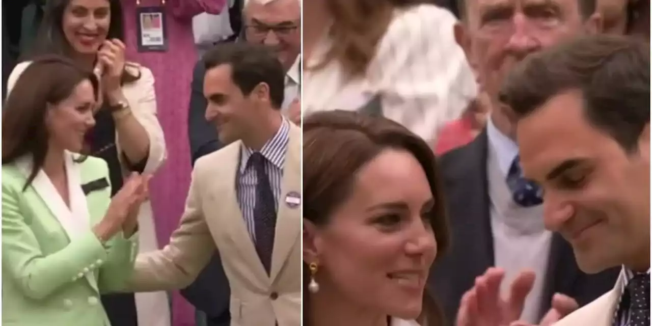 Federer, che gaffe con la principessa Kate: prova a baciarla! La reazione è inaspettata