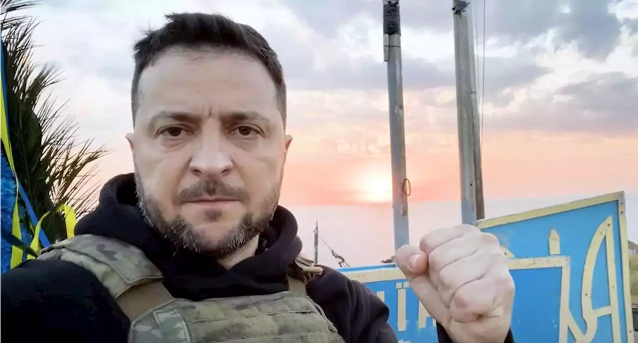 Zelensky agradece desde Isla de Serpientes, en día 500 de invasión rusa, a todos los que luchan por Ucrania