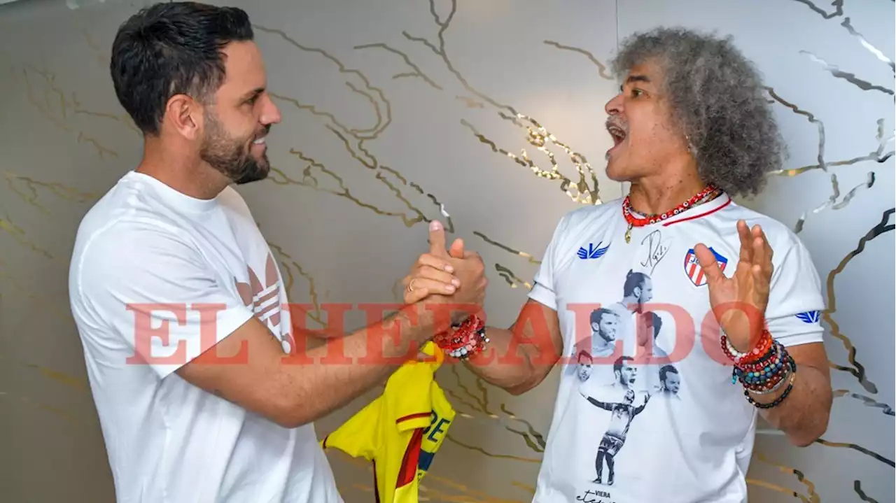 ‘El Pibe’ y Viera, el encuentro entre dos capitanes legendarios de Junior