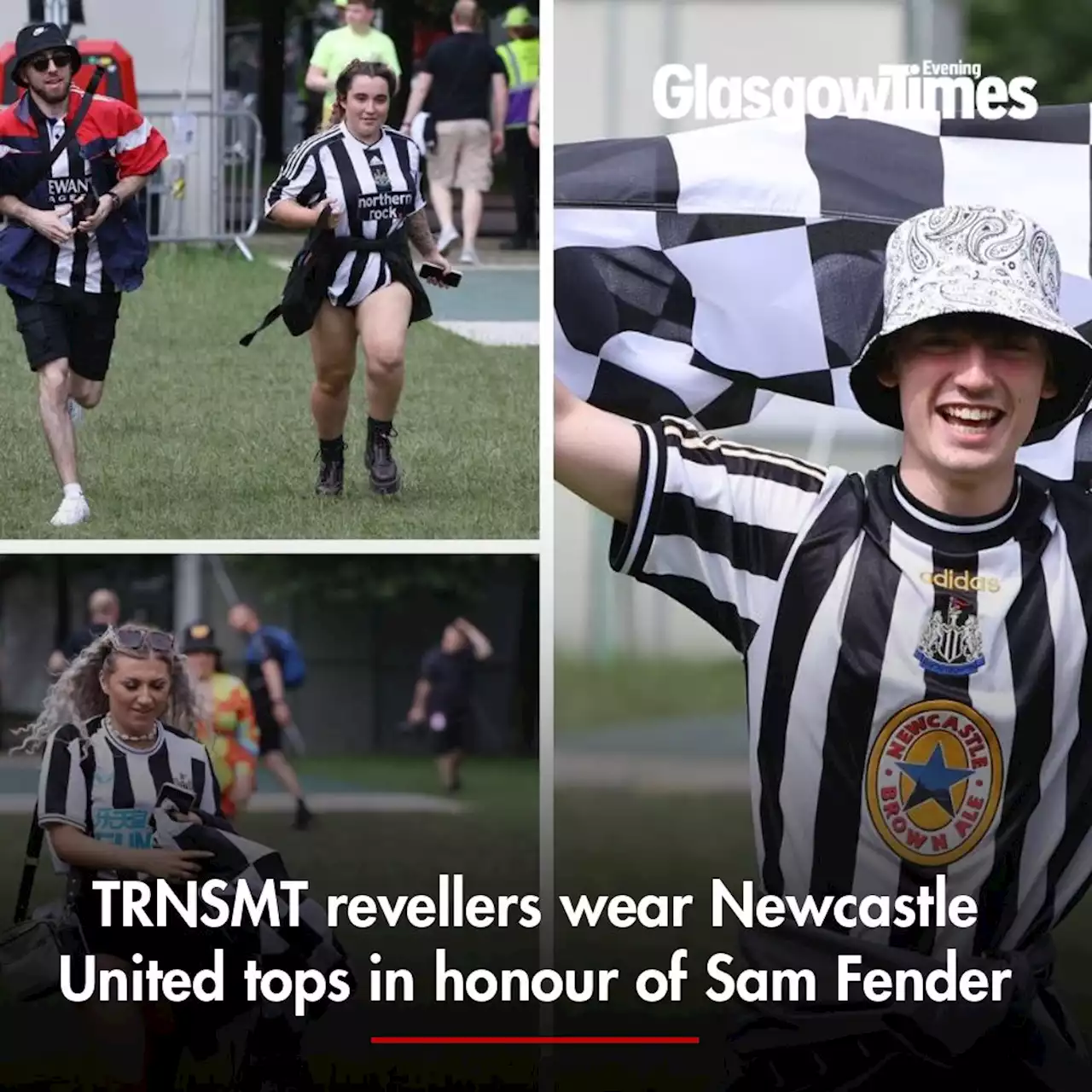 TRNSMT revellers wear Newcastle United tops in honour of Sam Fender