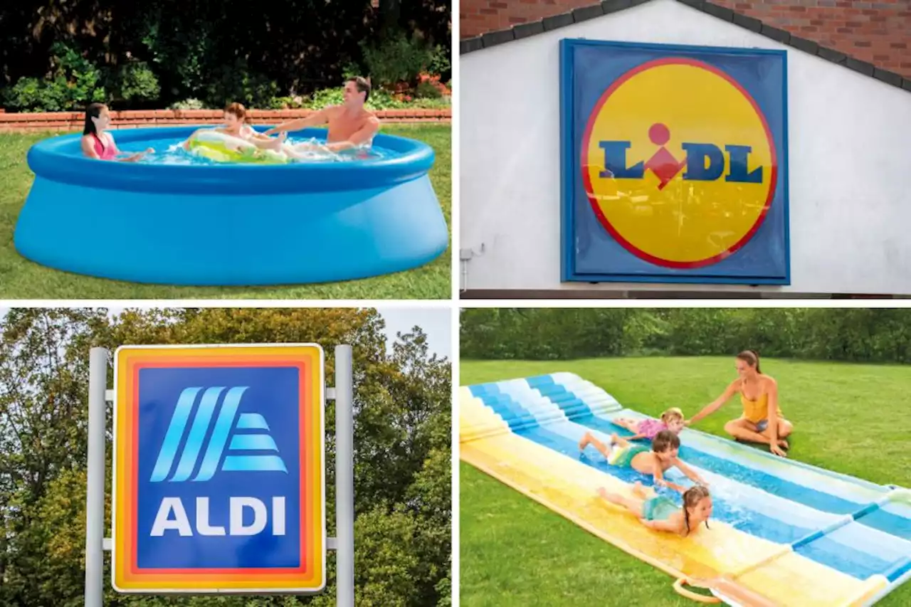 What is in Aldi and Lidl's middle aisles from swimming pools to waterslides