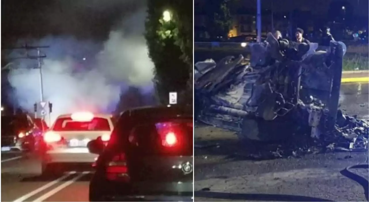 Corsa tra supercar vicino Monza, un suv si ribalta e prende fuoco: morto un 22enne