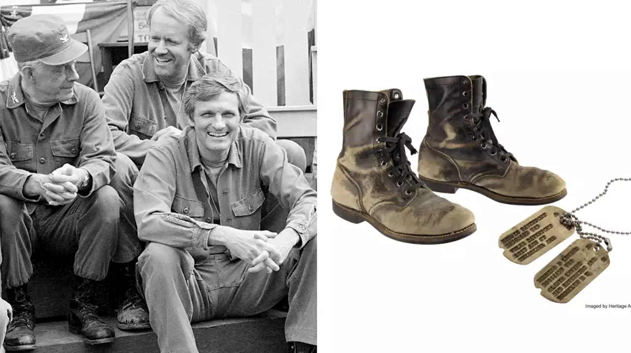 Alan Alda auctioning off his 'M*A*S*H' boots and dog tags for charity