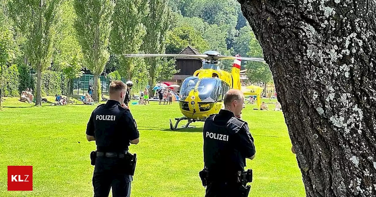 Rettungshubschrauber gelandet - Badeunfall am Stubenbergsee: Mann aus Wasser geborgen