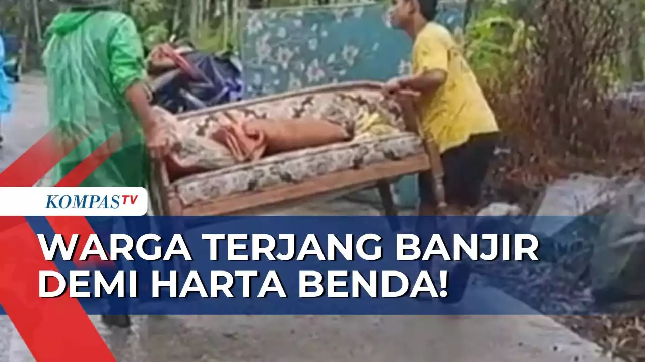 Detik-Detik Banjir Lahar Gunung Semeru Runtuhkan Bangunan di Kecamatan Candipuro!