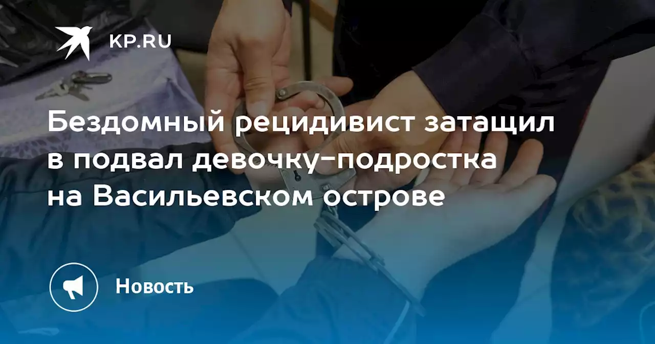 Бездомный рецидивист затащил в подвал девочку-подростка на Васильевском острове