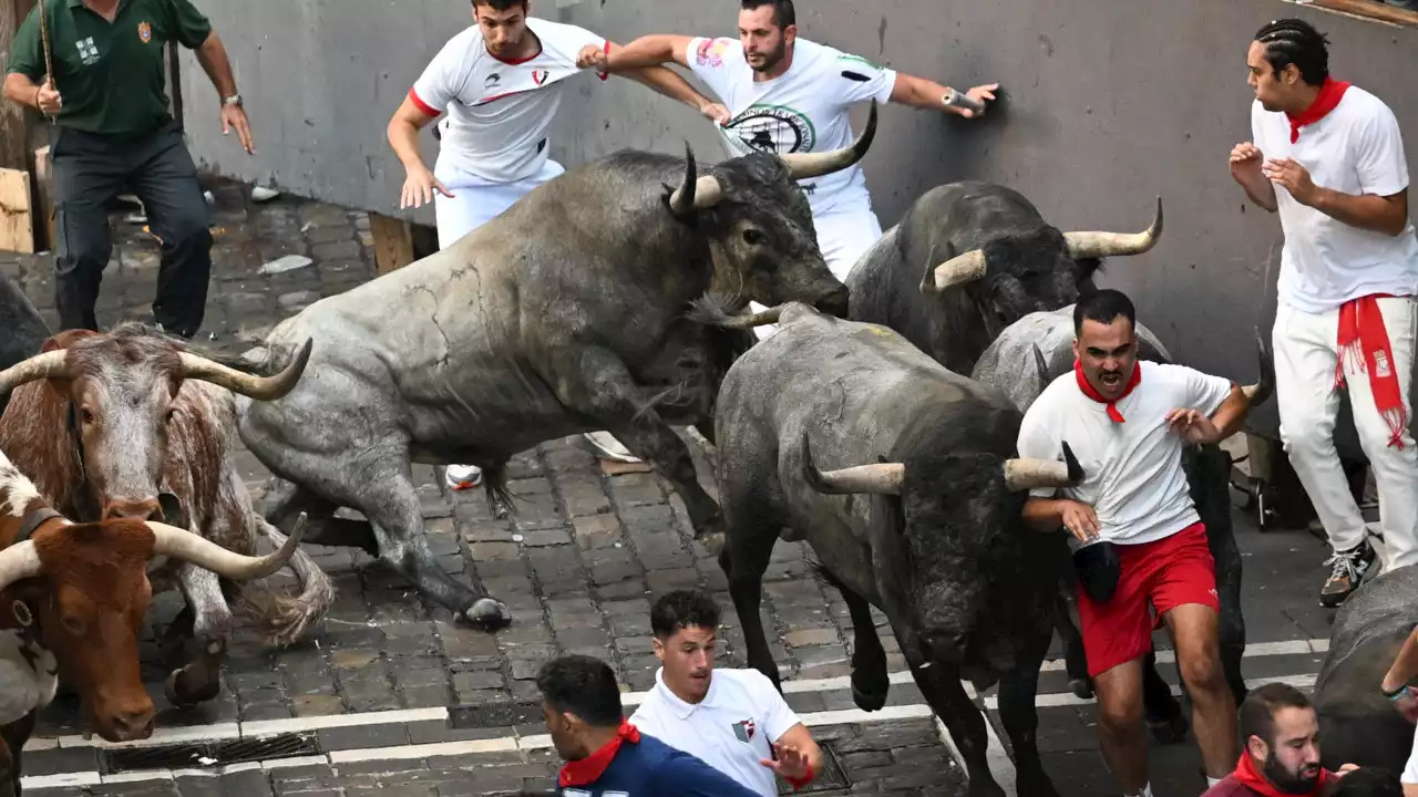 Al menos 4 heridos en el segundo encierro de las fiestas de San Fermín